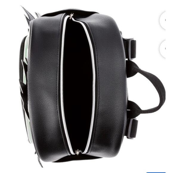 Beetlejuice It's Show Time Women's Mini Backpack 10.5" Faux Leather Black Green - Picture 4 of 4